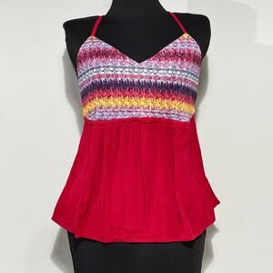 Y2K Style No Boundaries NoBo Empire Waist Tank Size Large (11-13)Spaghetti Strap